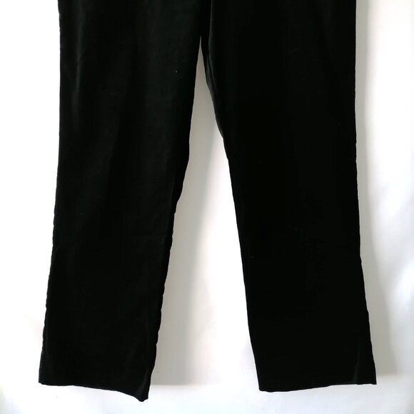 NWT Chaps Est. 1978 Womens Black High Rise Straight Leg Velvet Pant Size 16 - Picture 3 of 6